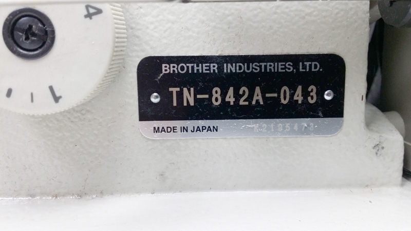 BROTHER TN-842 Double Needle Sewing Machine with 3