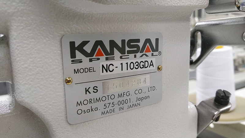 KANSAI SPECIAL NC-1103-GDA Small Cylinder Coverstitch Sewing Machine