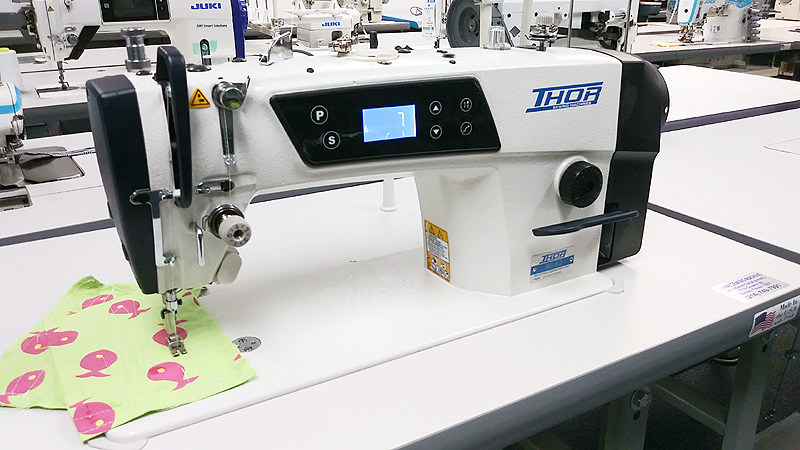 THOR RE--5-2 Single Needle Straight Stitch Sewing Machine with Direct Drive Motor